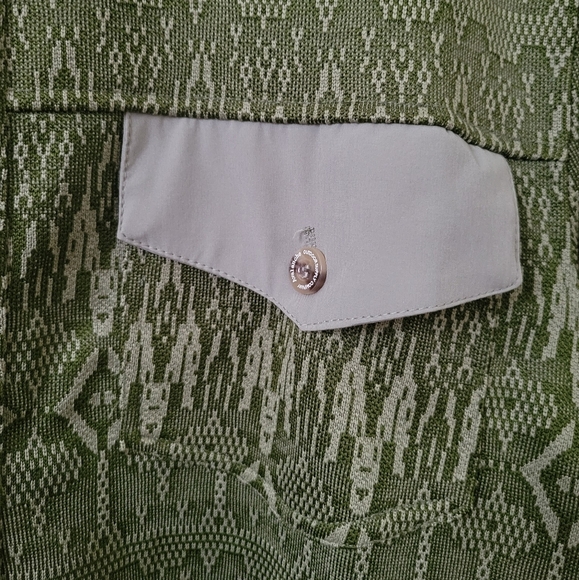 Avalanche Outdoor Southwestern Green Rossmore Mens Shacket Shirt Jacket Size M - Picture 12 of 16